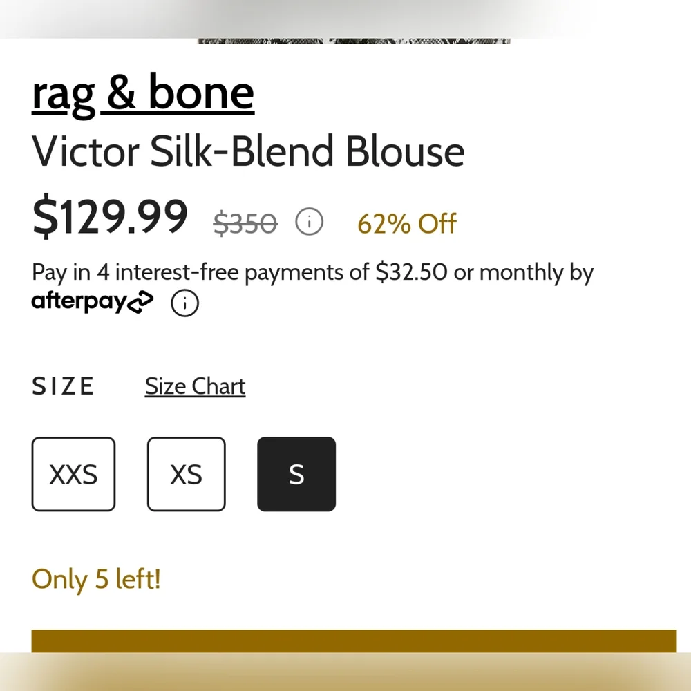 Rag and Bone Victor black Silk/velvet surplice blouse size PS - Picture 13 of 15